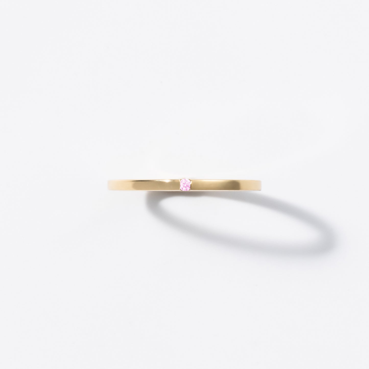 Mother Ring(Flat)/18K/Gold/誕生石0.05ct.