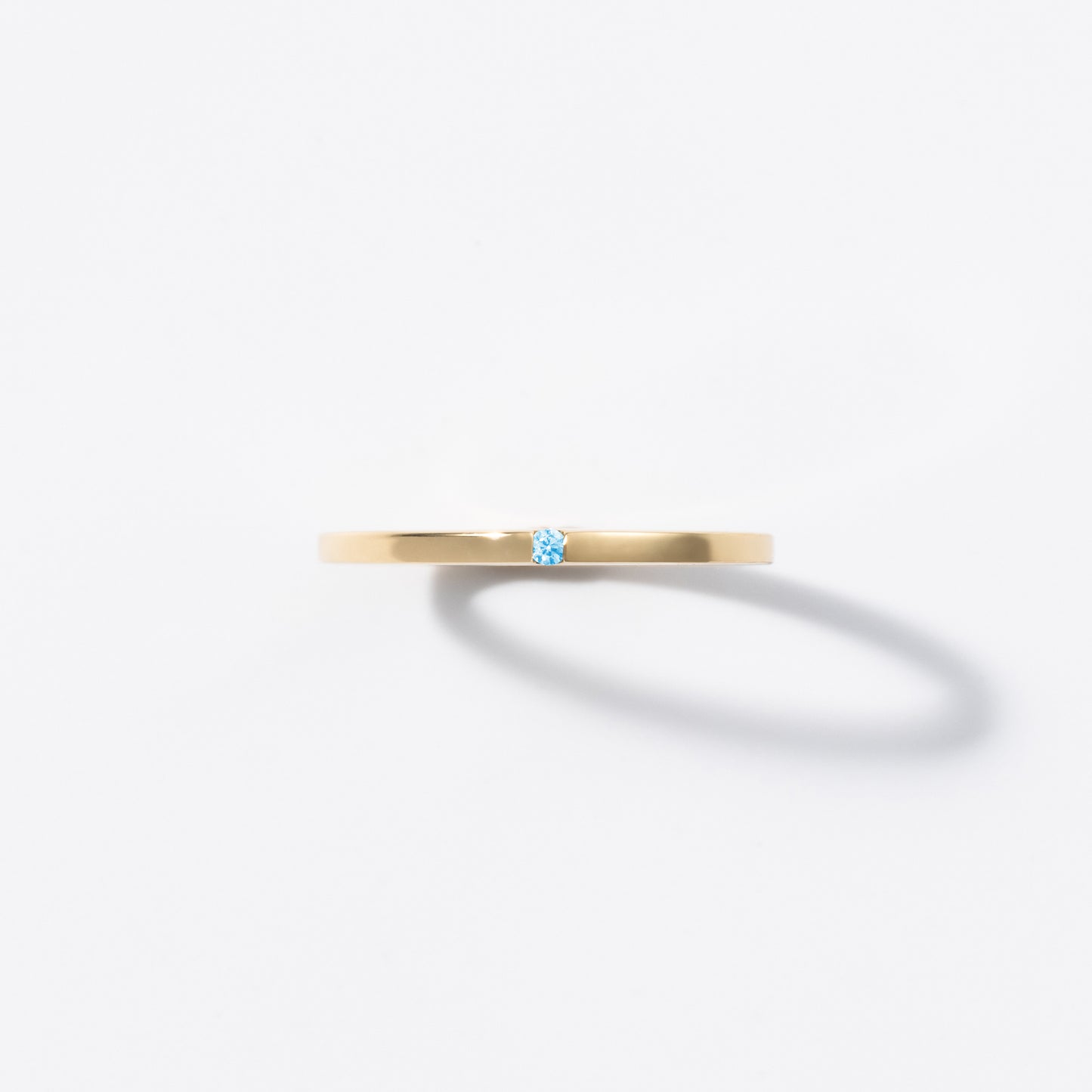 Mother Ring(Flat)/18K/Gold/誕生石0.05ct.
