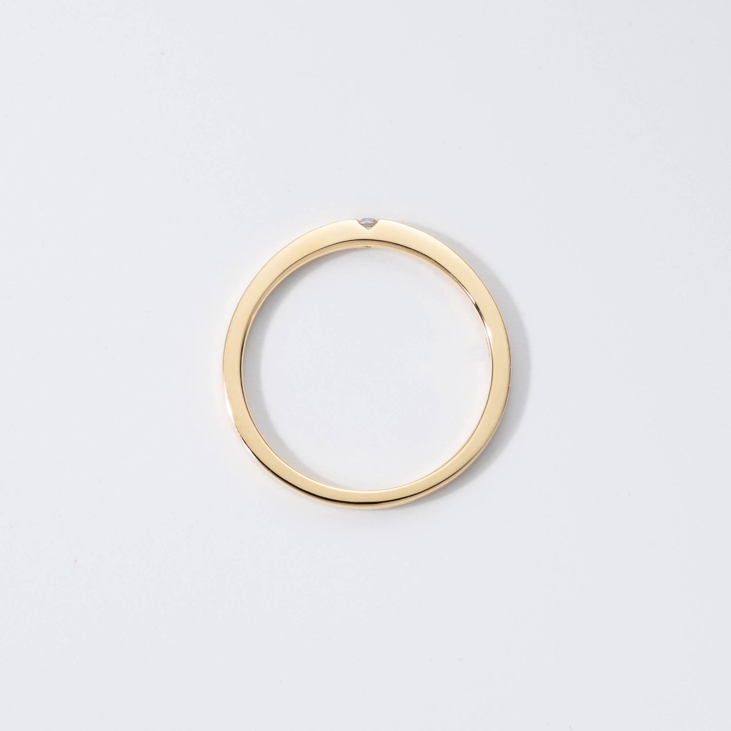 Mother Ring(Flat)/18K/Gold/誕生石0.05ct.