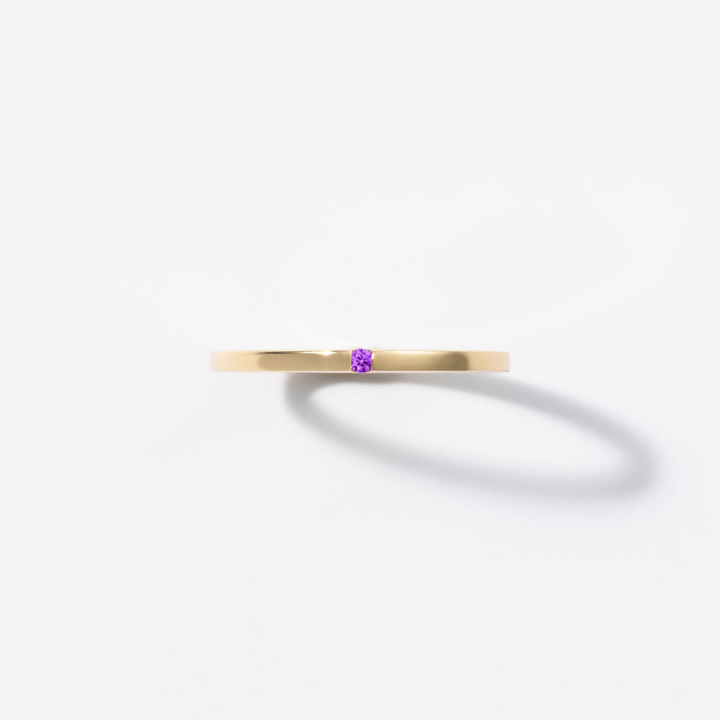 Mother Ring(Flat)/18K/Gold/誕生石0.05ct.