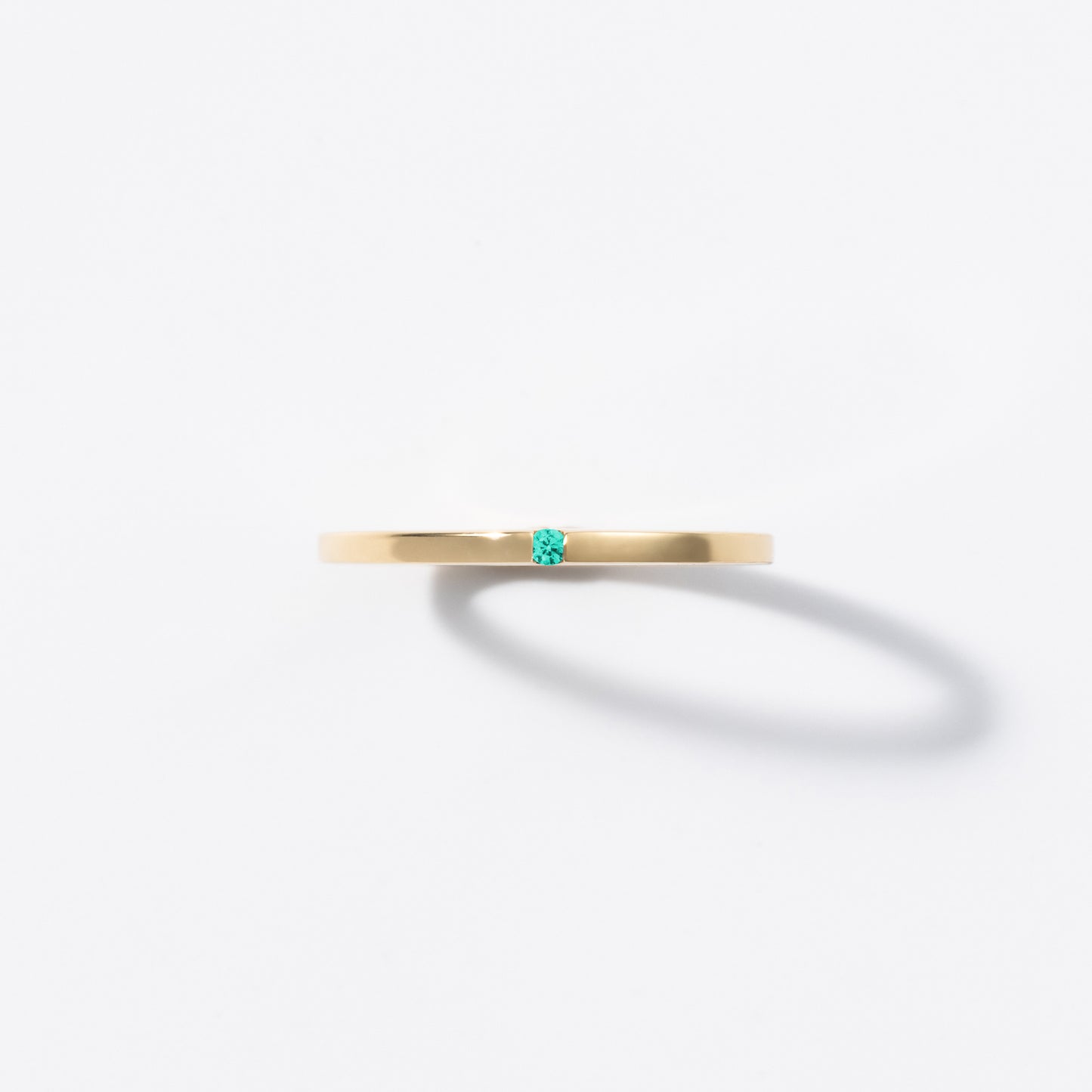 Mother Ring(Flat)/18K/Gold/誕生石0.05ct.
