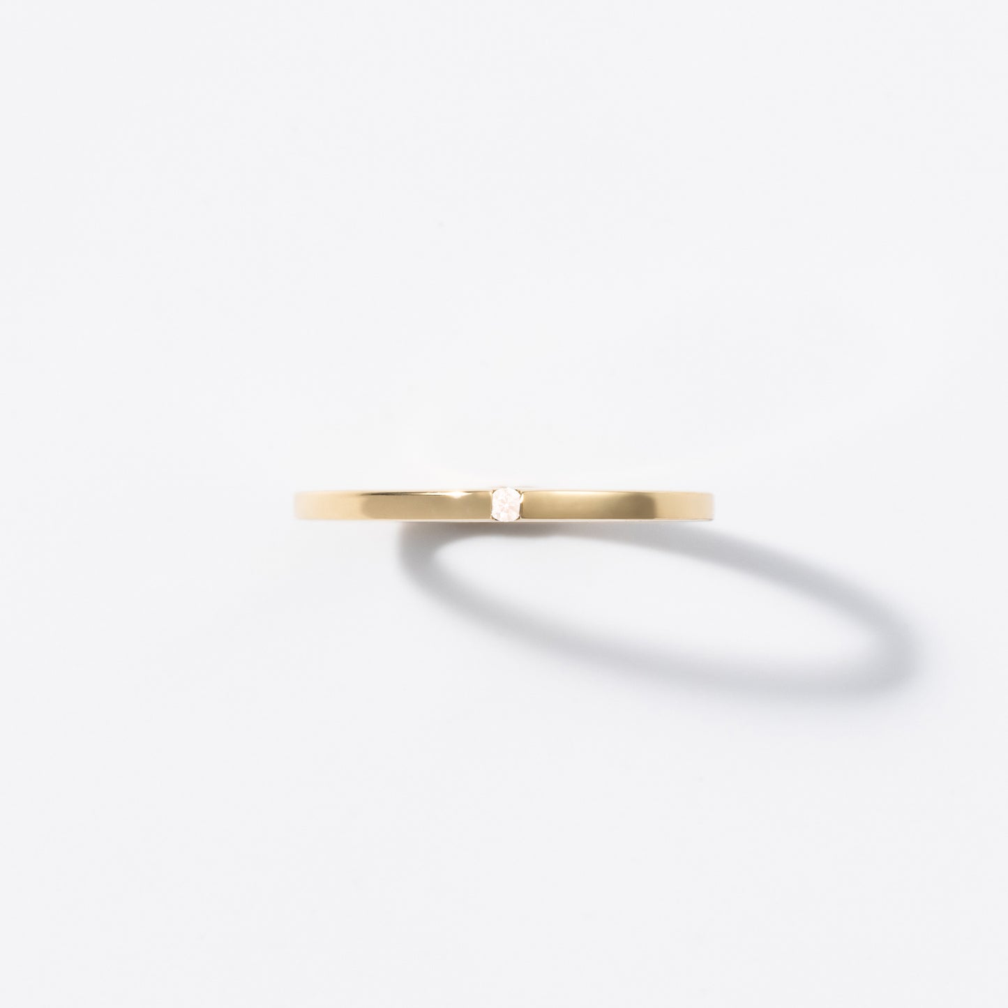 Mother Ring(Flat)/18K/Gold/誕生石0.05ct.