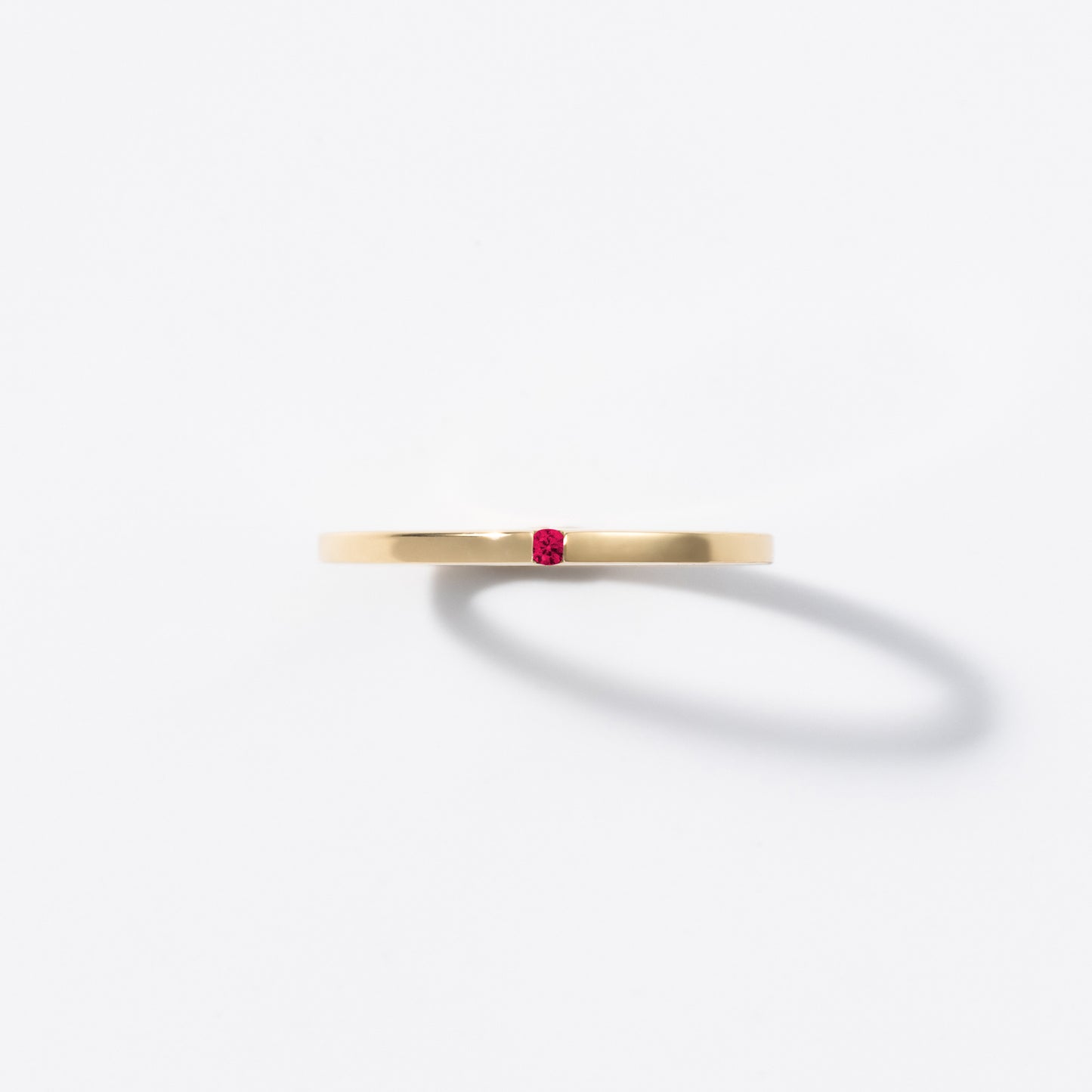 Mother Ring(Flat)/18K/Gold/誕生石0.05ct.