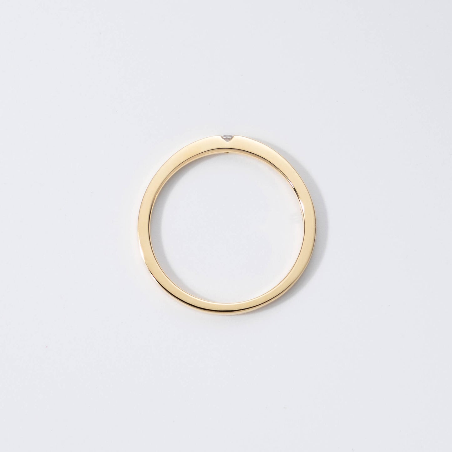 Mother Ring（Flat）/18K/Gold/誕生石0.05ct.