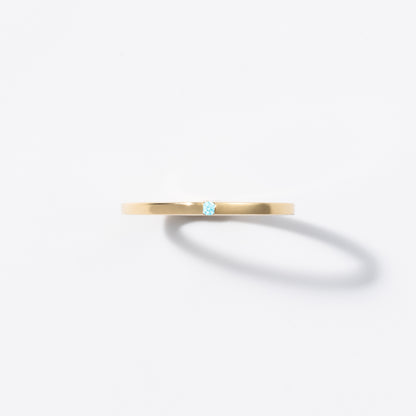 Mother Ring（Flat）/18K/Gold/誕生石0.05ct.