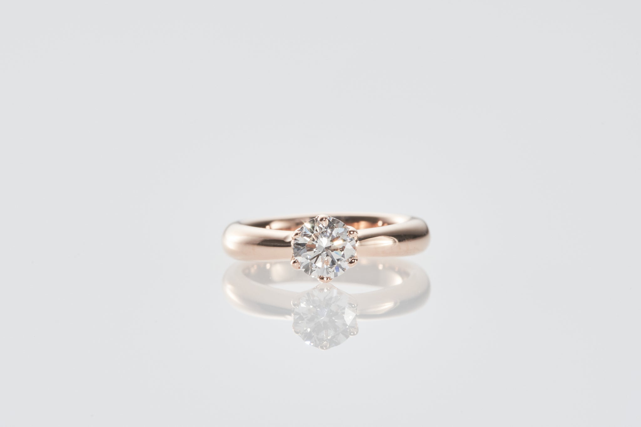 05.Baby Ring[シャルム] 10K/Pink Gold/0.05ct. – Monchaton